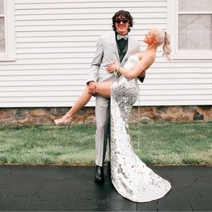 Sherri Hill broken mirror dress